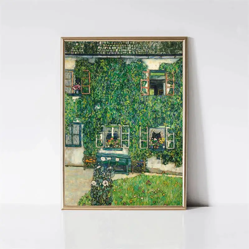 Gustav Klimt Pocałunek – plakat na płótnie Wzór 12