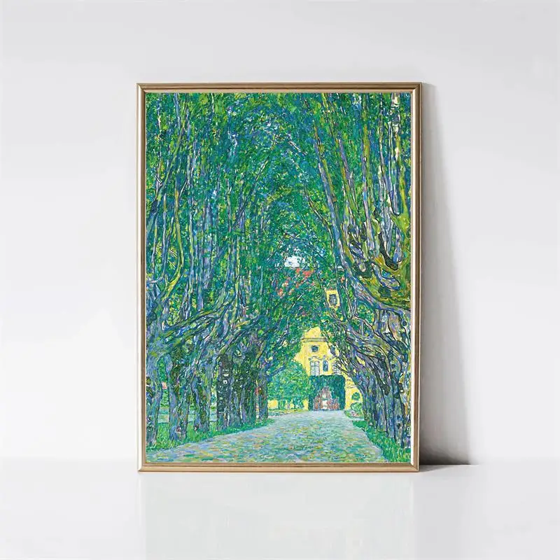 Gustav Klimt Pocałunek - plakat na płótnie Wzór 3