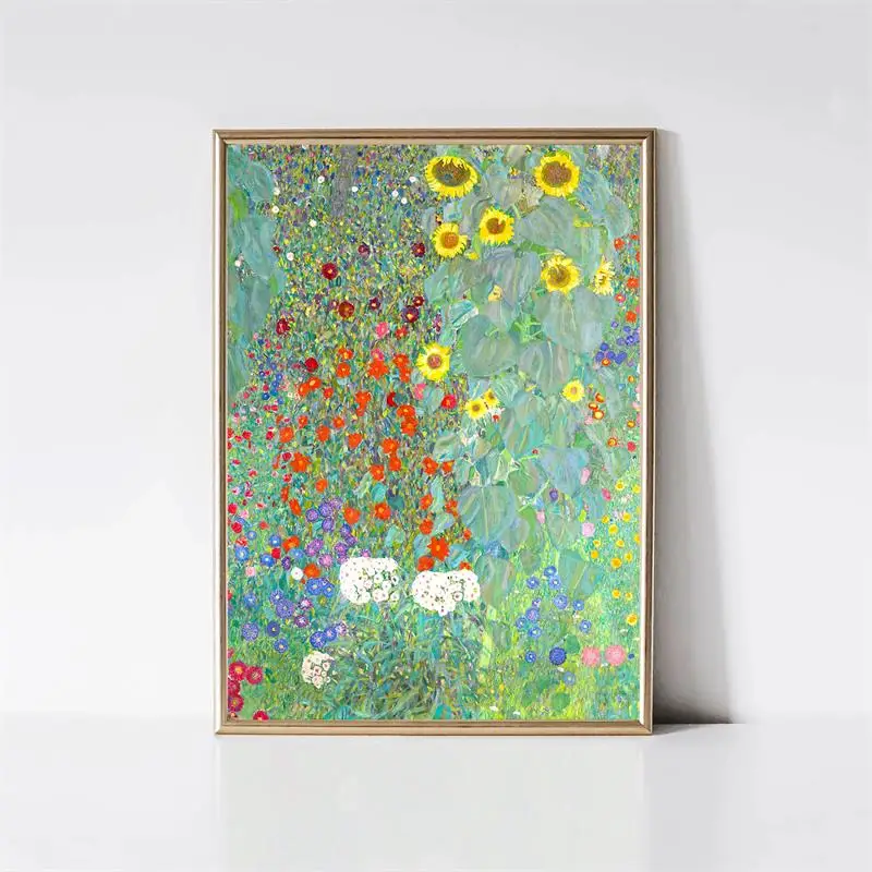 Gustav Klimt Pocałunek - plakat na płótnie Wzór 5