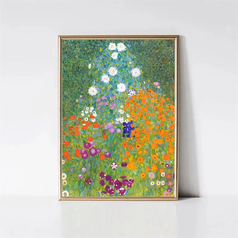 Gustav Klimt Pocałunek - plakat na płótnie Wzór 8