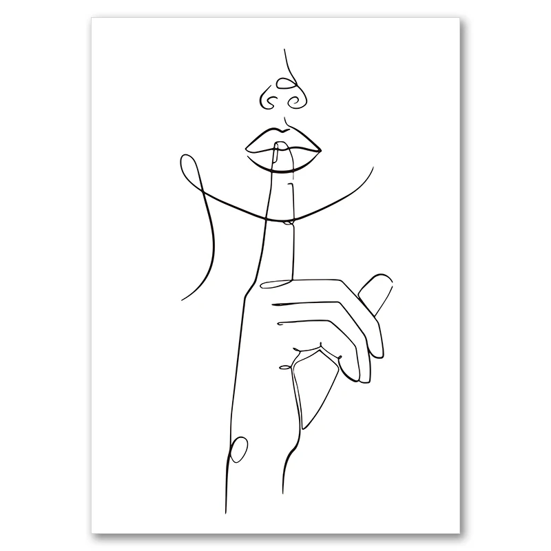 Kobieca twarz - minimalistyczna linia Burgundia
