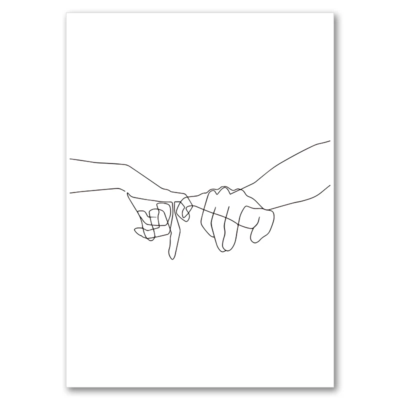 Kobieca twarz - minimalistyczna linia Fioletowy