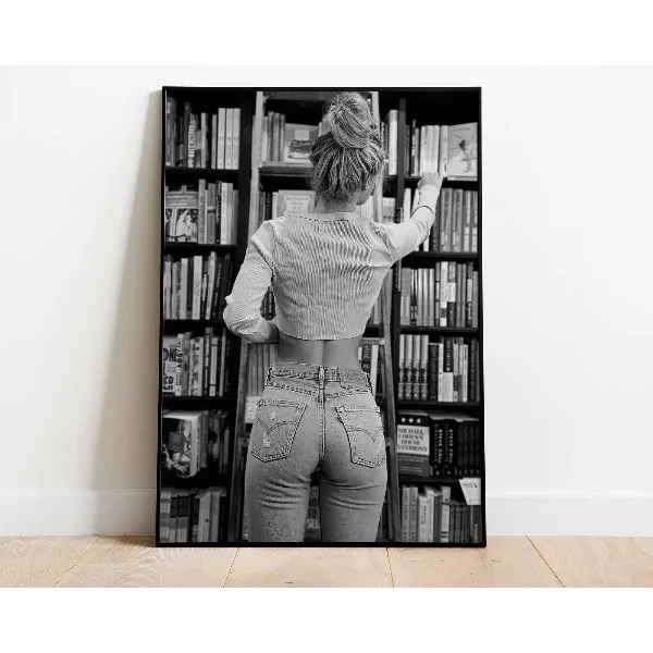 Plakat kobieta w stylu vintage glamour Wzór 1