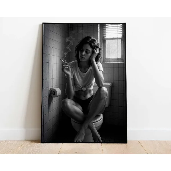 Plakat kobieta w stylu vintage glamour Wzór 10