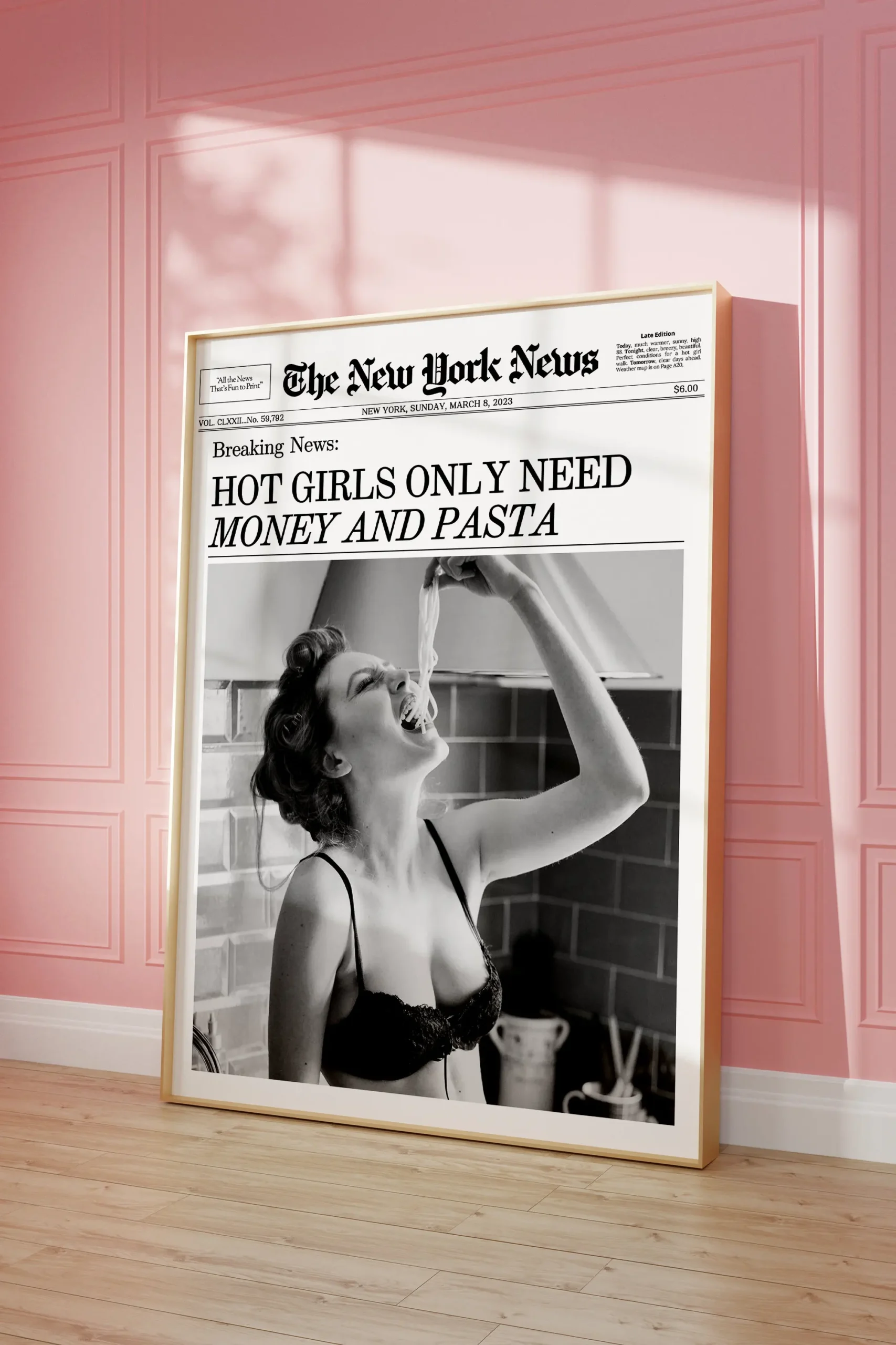 Plakat kobieta z winem - retro czarno-biały Ciemny szary