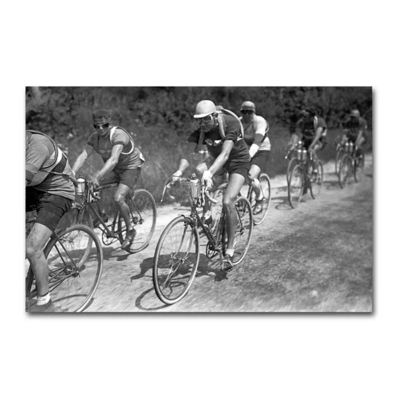 Plakat kolarski Tour de France - vintage czarno-biały Wzór 6