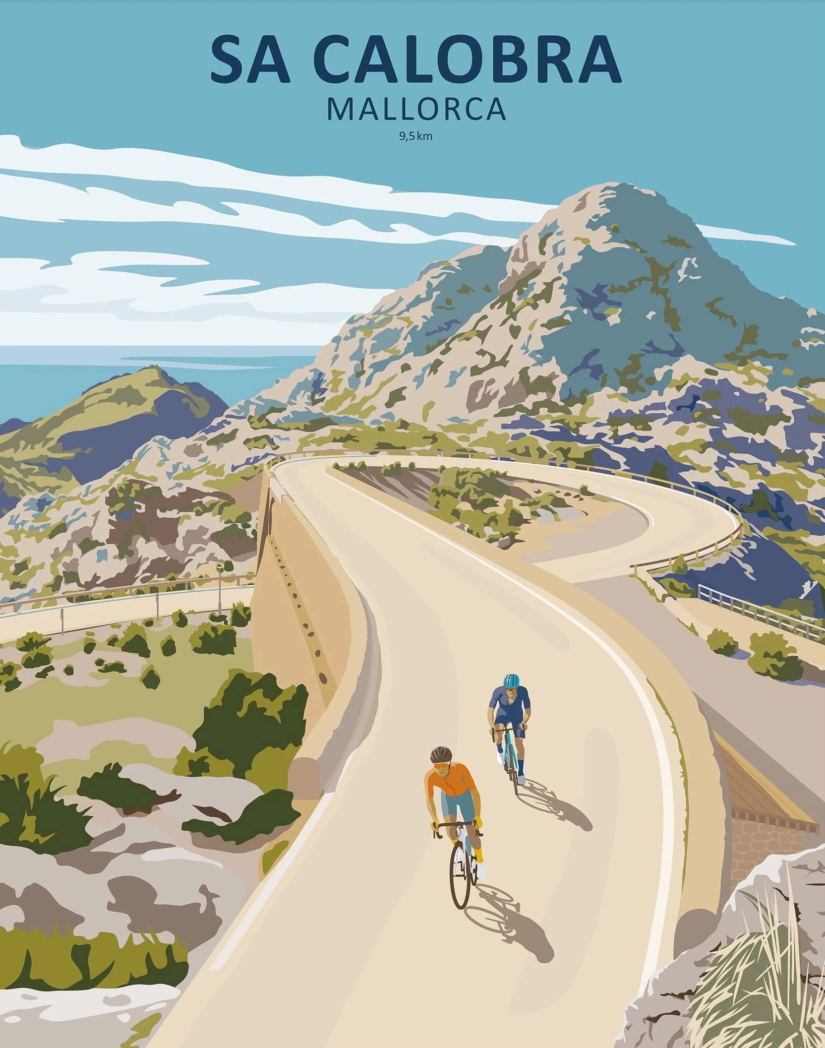 Plakat kolarski - wyścig rowerowy Flandria Czerwony