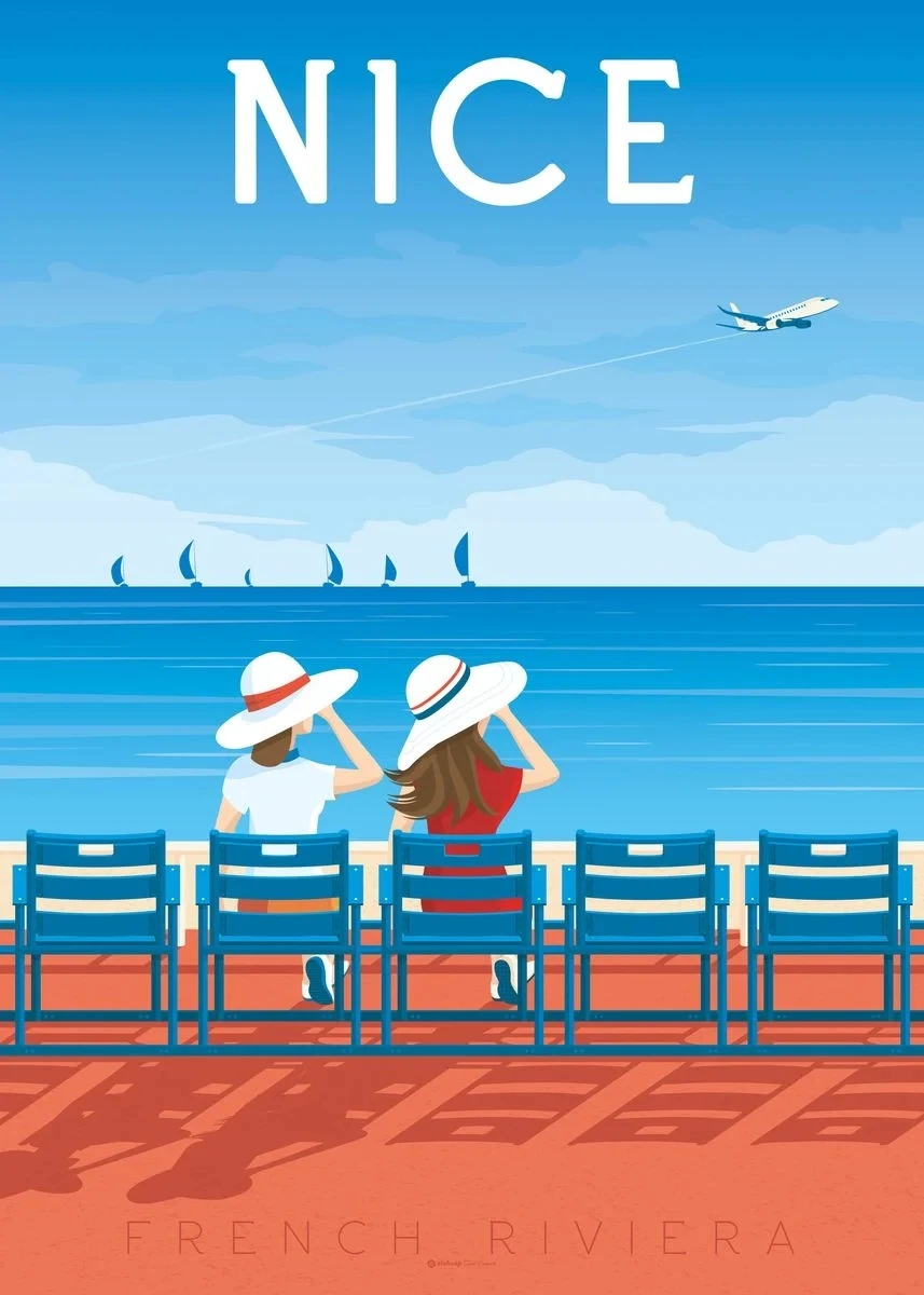 Plakat kolorowe miasta Europy Sku 12