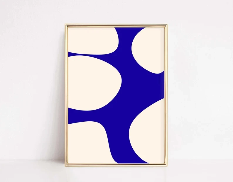 Plakat kolorowy minimalistyczny abstrakcyjny Czerwony