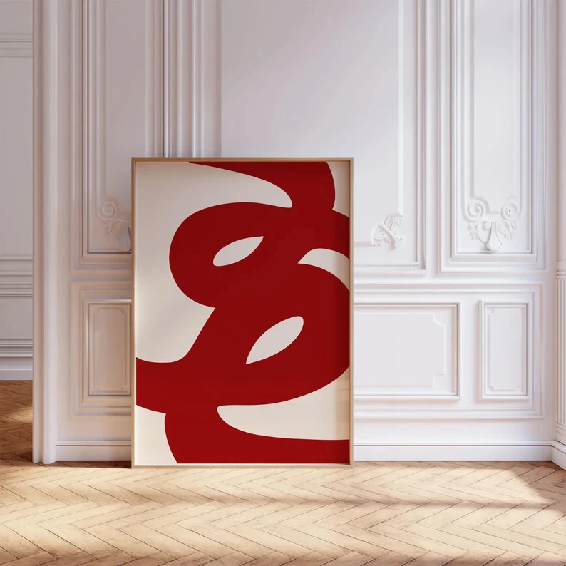 Plakat kolorowy minimalistyczny abstrakcyjny Jasnozielony