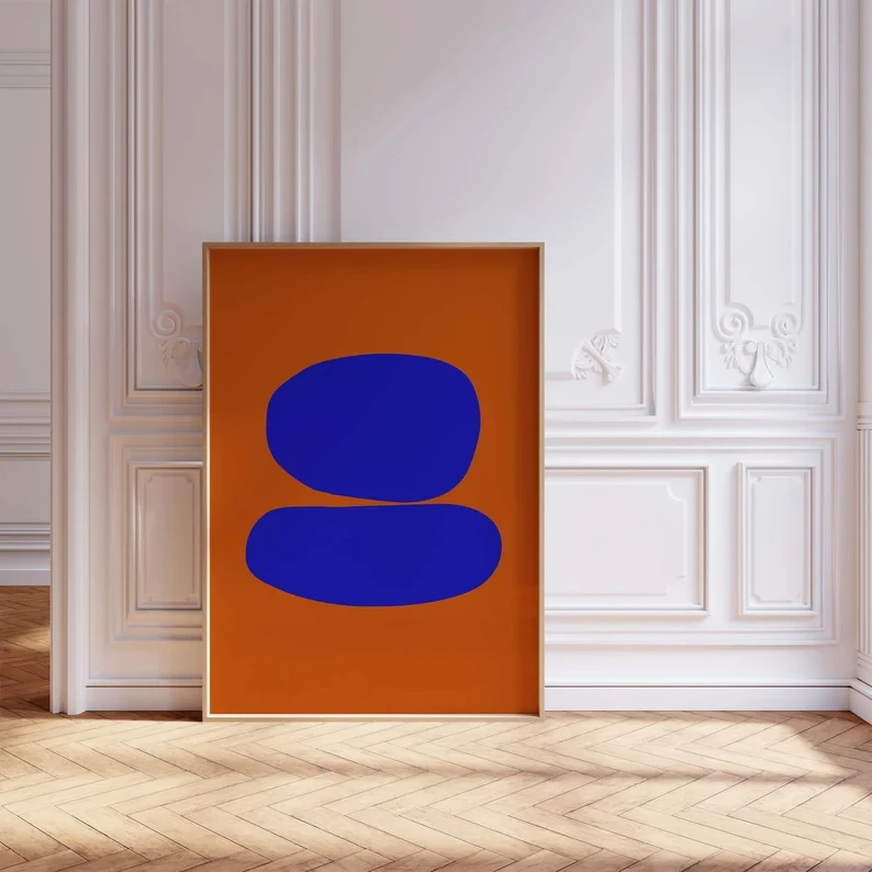 Plakat kolorowy minimalistyczny abstrakcyjny Zielony