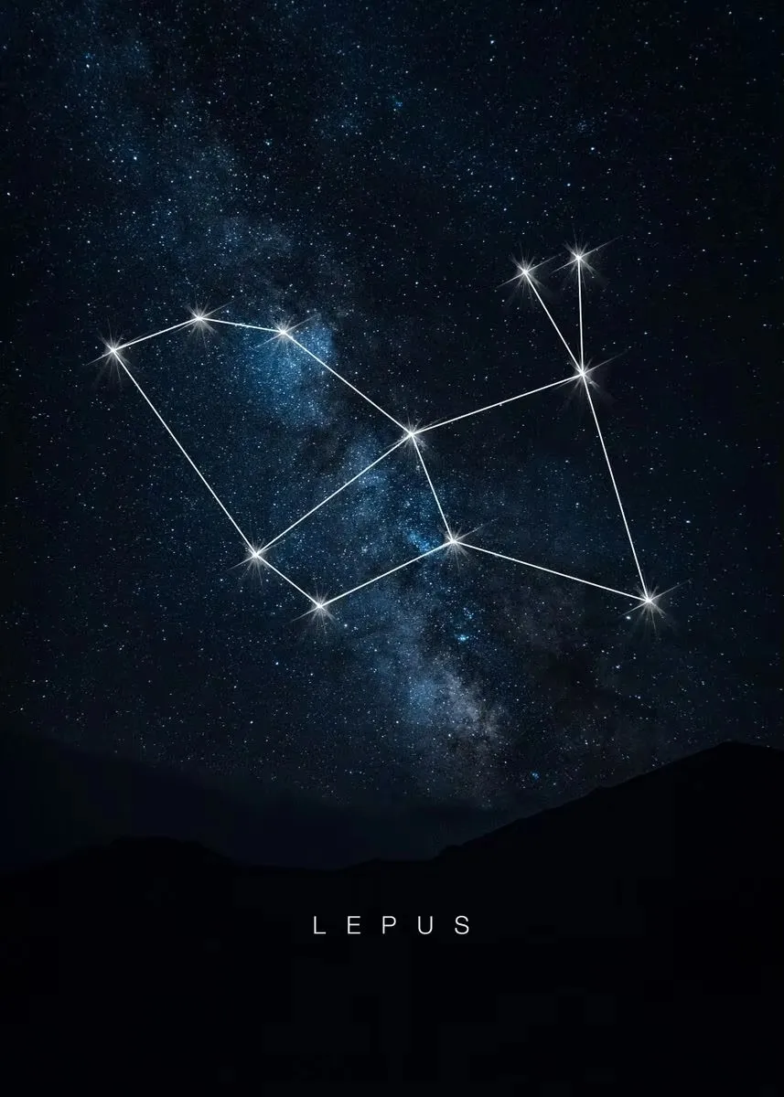 Konstelacje kosmiczne – plakat ze znakami zodiaku Jasnozielony