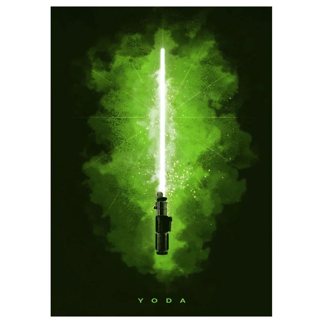 Plakat kosmicznej sagi z mieczem świetlnym Fioletowy/фиолетовый