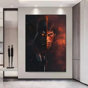 Plakat kosmiczny samoprzylepny w stylu kreskówki Granatowy