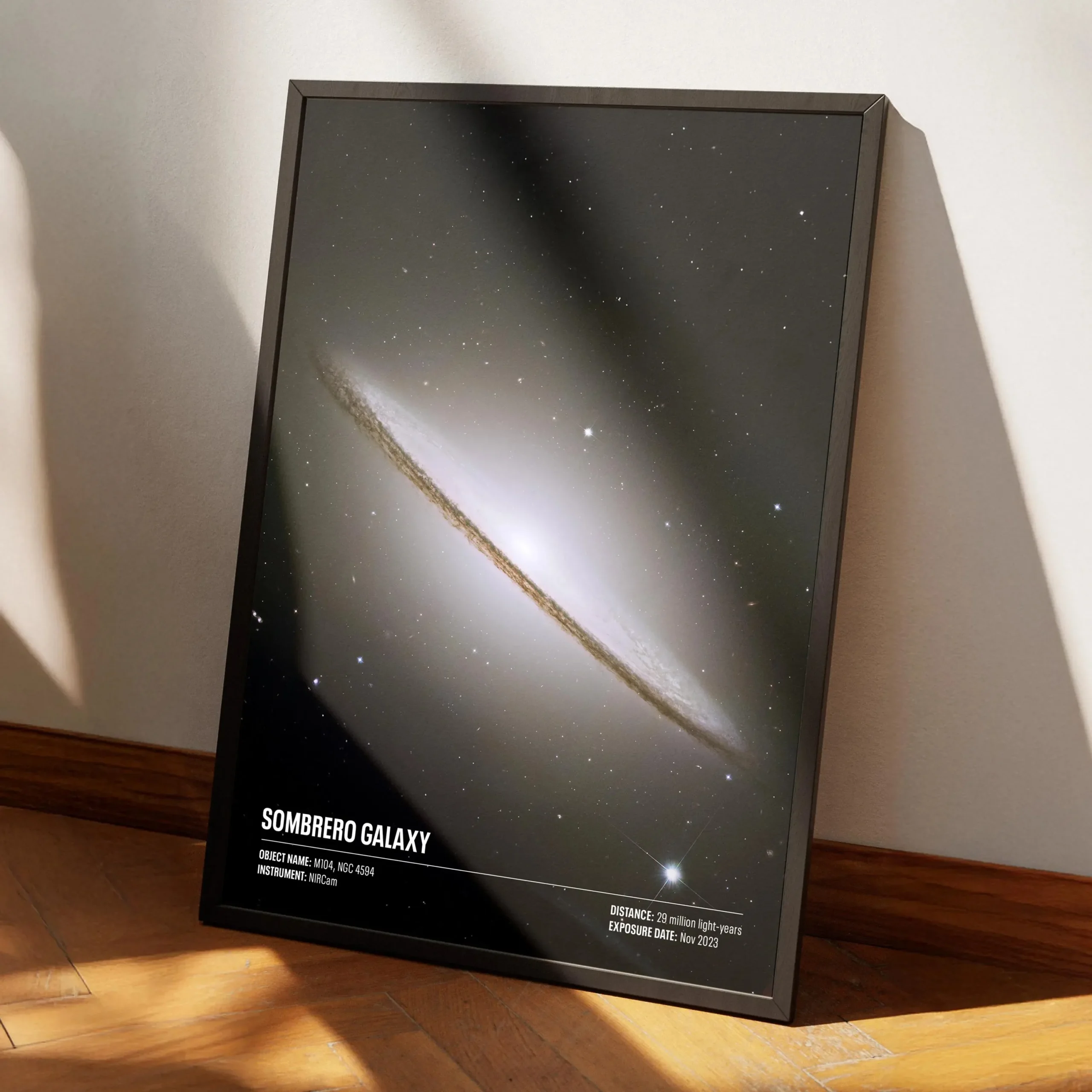 Kosmos i teleskop - plakat astronomiczny Burgundia