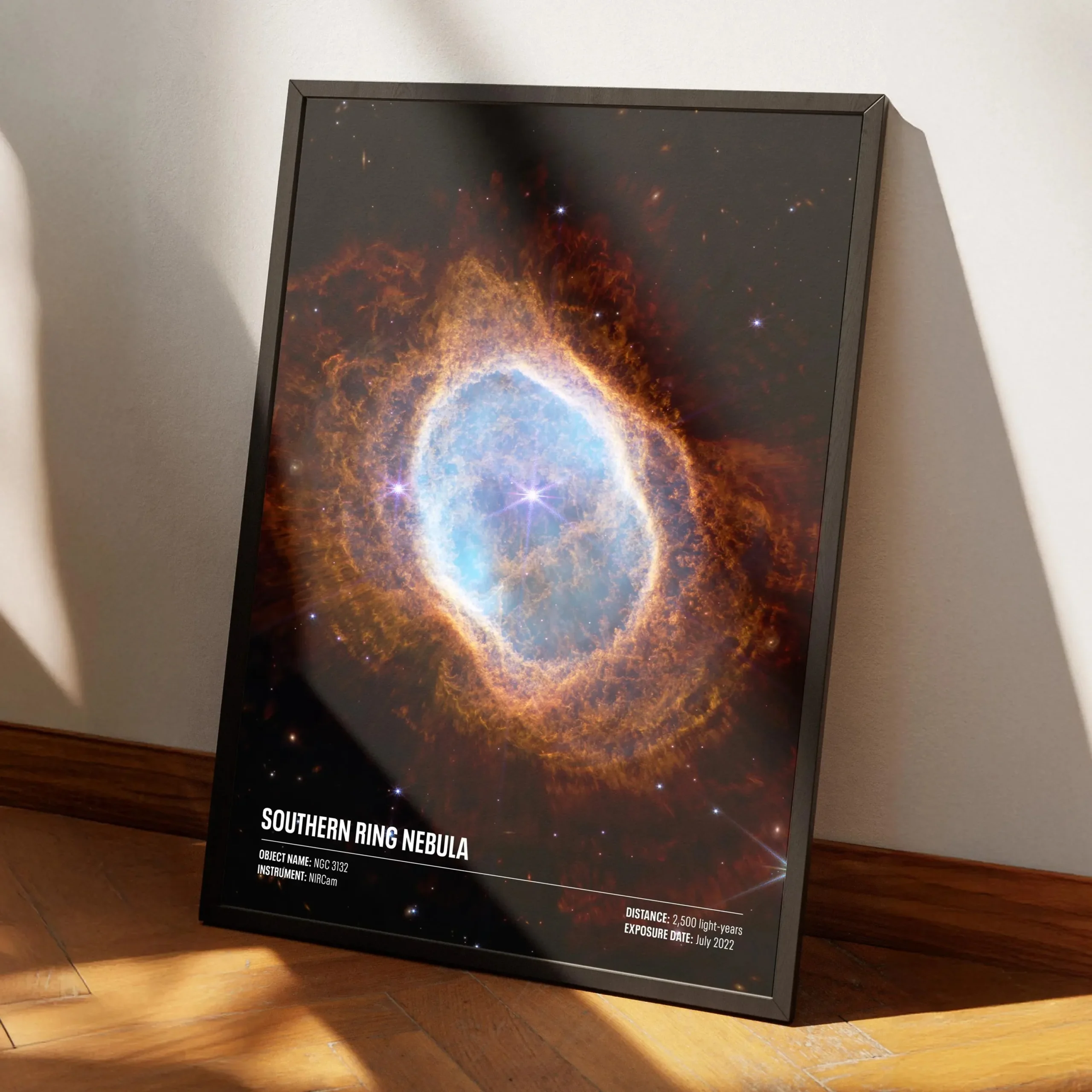 Kosmos i teleskop - plakat astronomiczny Czarny