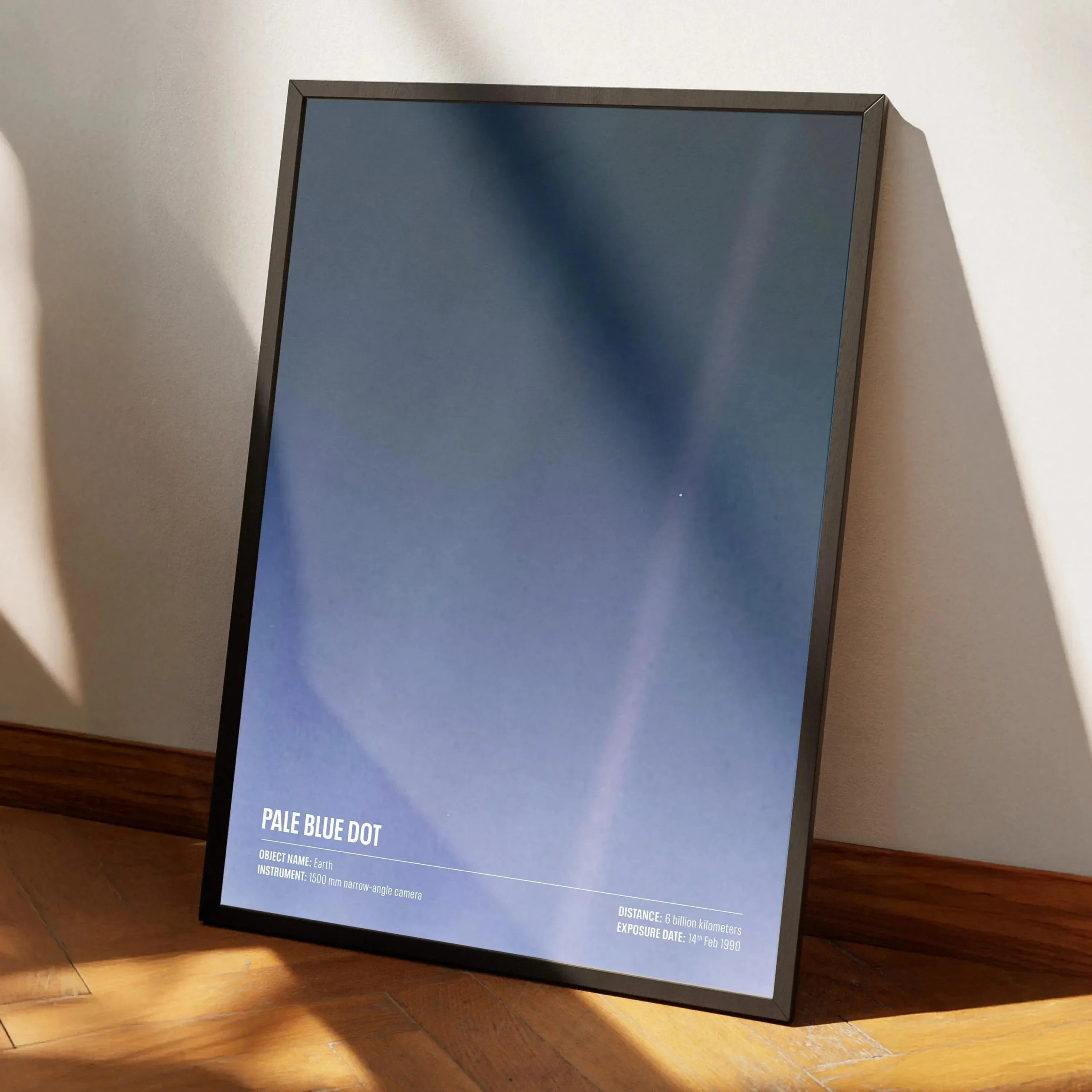 Kosmos i teleskop - plakat astronomiczny Jasnoszary