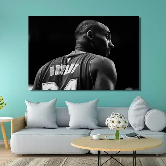 Plakat legendy koszykówki – Kobe i LeBron Wzór 1