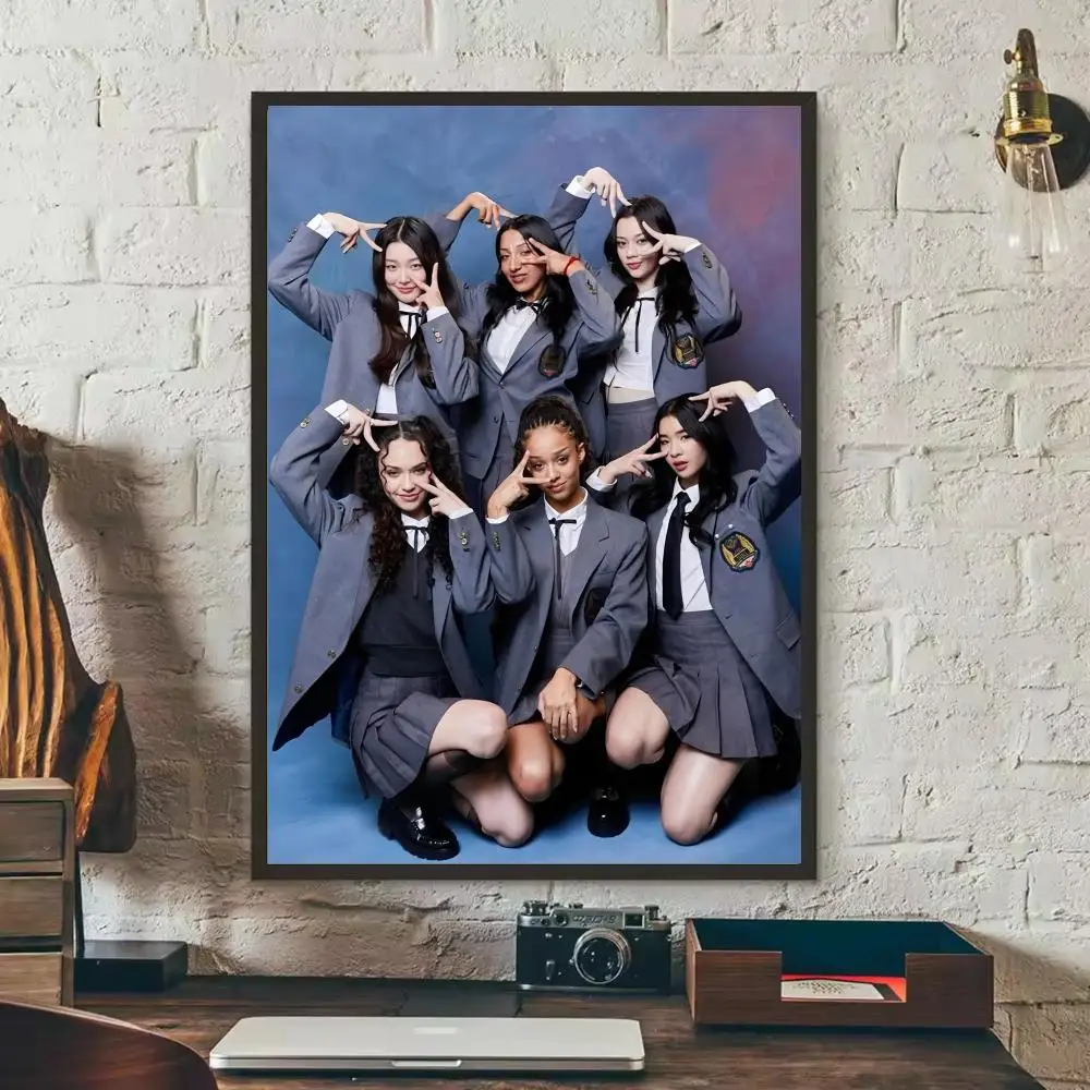 Katseye – plakat zespołu K-pop Czarny1