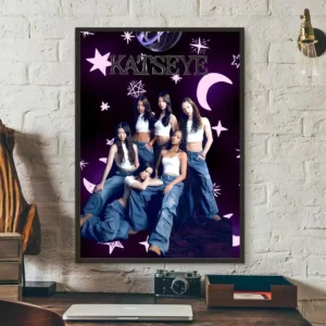 Katseye - plakat zespołu K-pop Czarny10