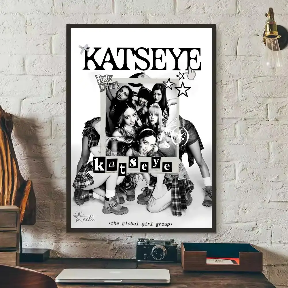 Katseye - plakat zespołu K-pop Czarny5