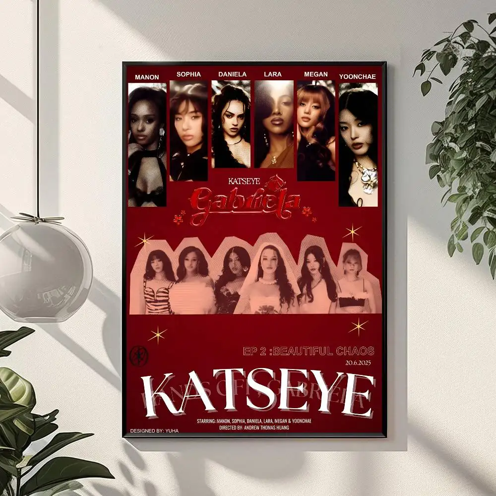 Plakat K-pop KATSEYE Wzór 4