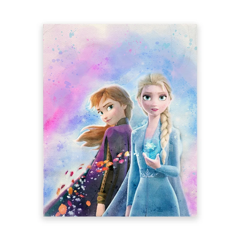 Plakat Kraina Lodu Anna i Elsa do pokoju dziecięcego Wzór 2