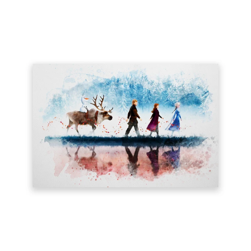 Plakat Kraina Lodu Anna i Elsa do pokoju dziecięcego Wzór 4