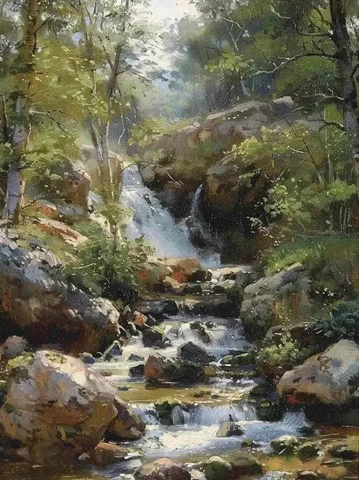 Plakat krajobraz - natura na płótnie Wzór 6