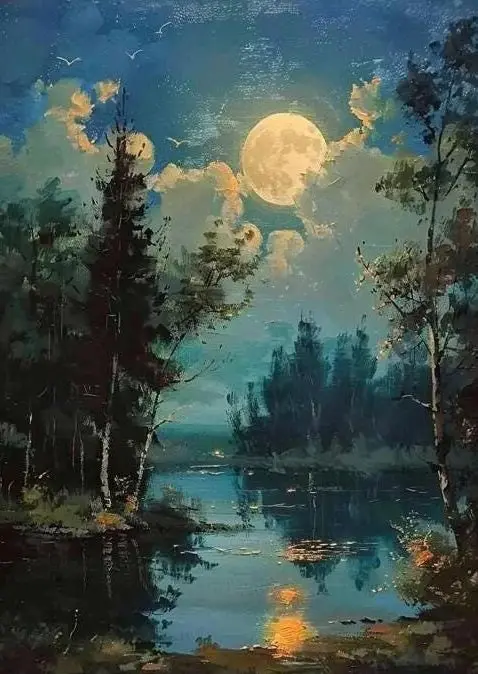Plakat krajobraz - natura na płótnie Wzór 7