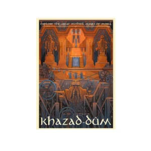 Plakat krajobraz Śródziemia - grafika fantasy Wzór 1