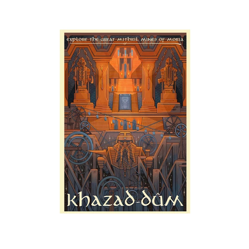 Plakat krajobraz Śródziemia - grafika fantasy Wzór 1