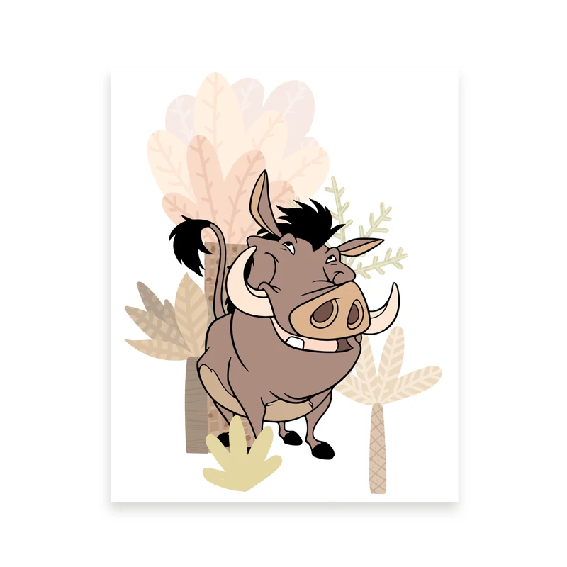 Simba i przyjaciele - plakat Król Lew dla dzieci Wzór 2