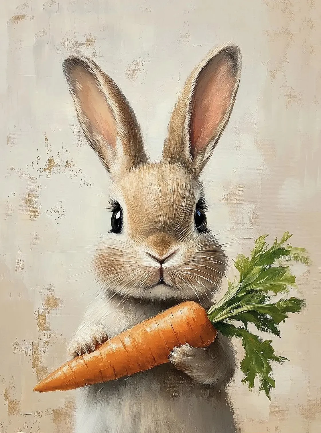 Plakat króliczek wielkanocny - wiosenna grafika do pokoju Jasnozielony
