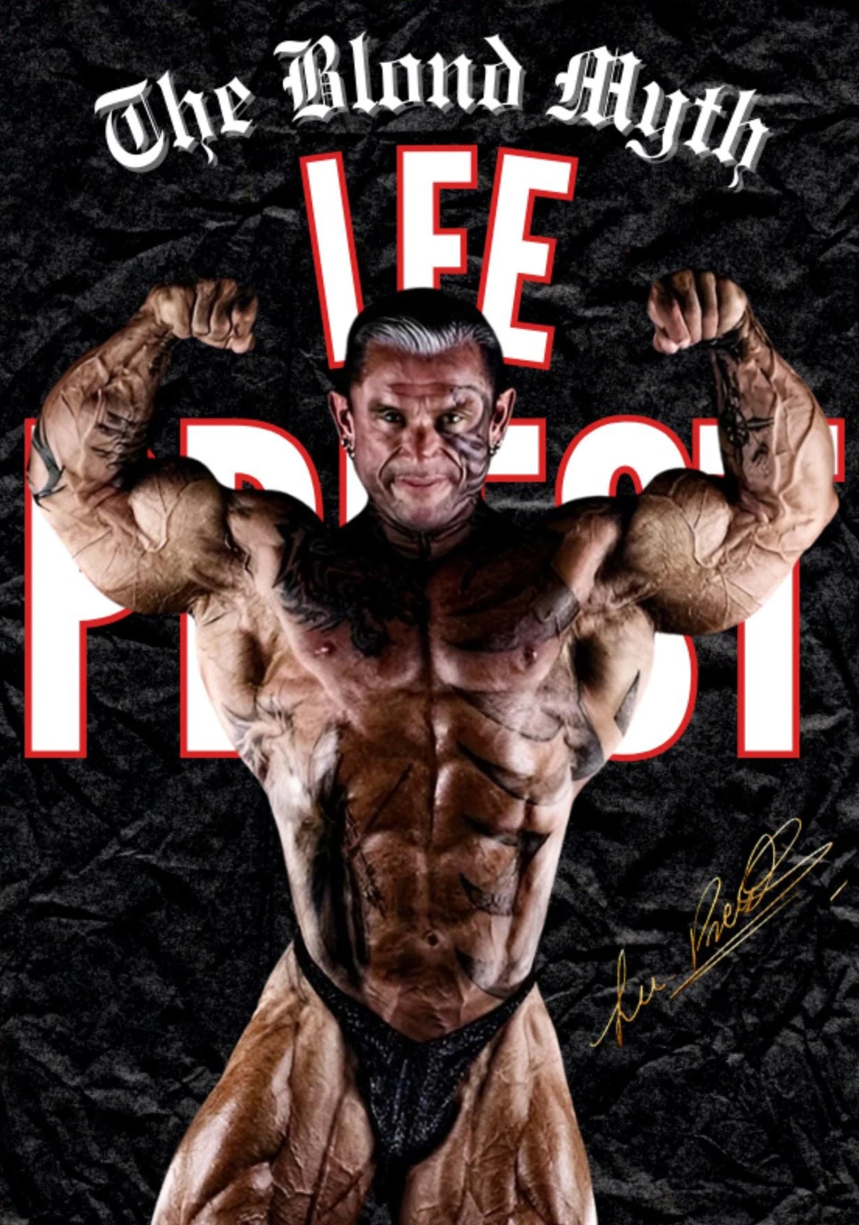 Plakat kulturyści i mistrzowie fitness Jasny