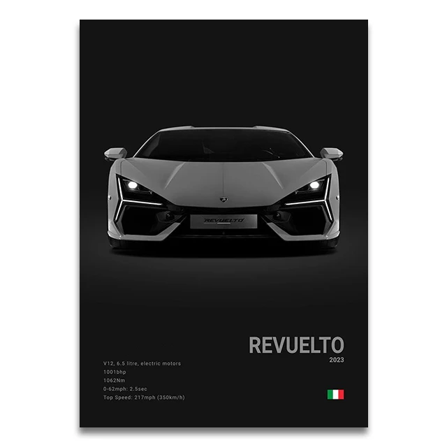 Plakat Lamborghini supersamochód Wzór 7