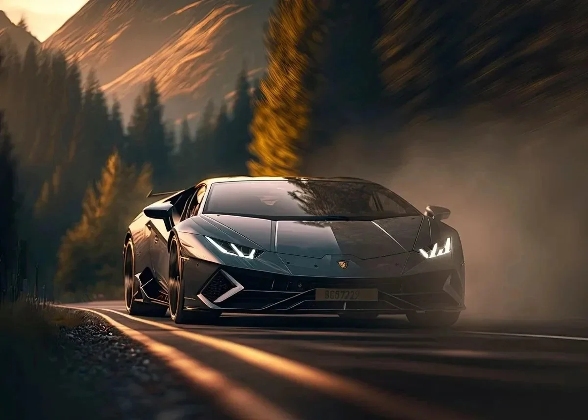 Plakat Lamborghini supersamochód Wzór 5