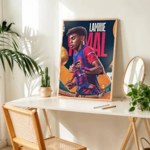 Plakat Lamine Yamal gwiazda piłki nożnej Wzór 1