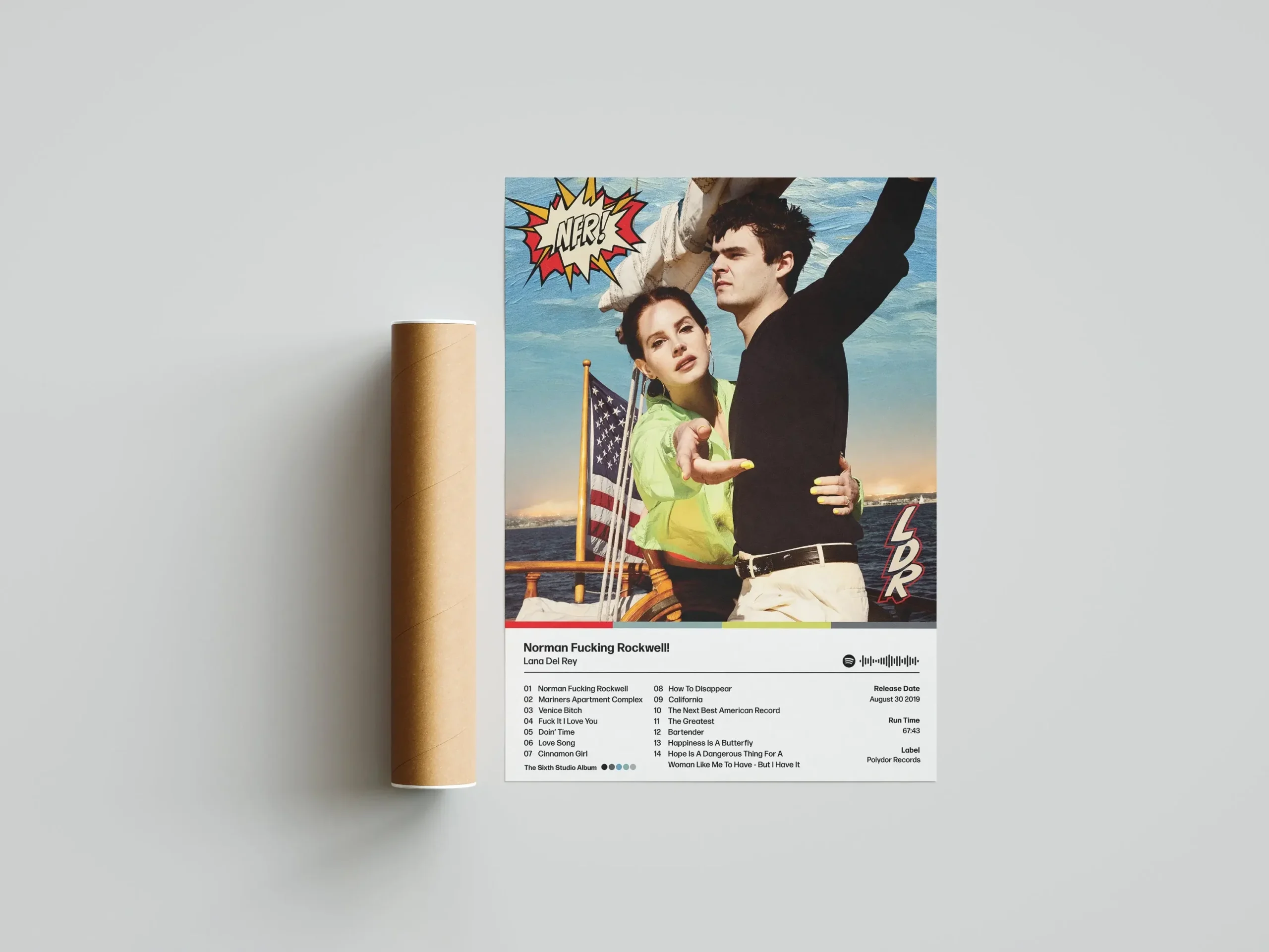 Plakat Lana Del Rey - okładka albumu Wzór 4