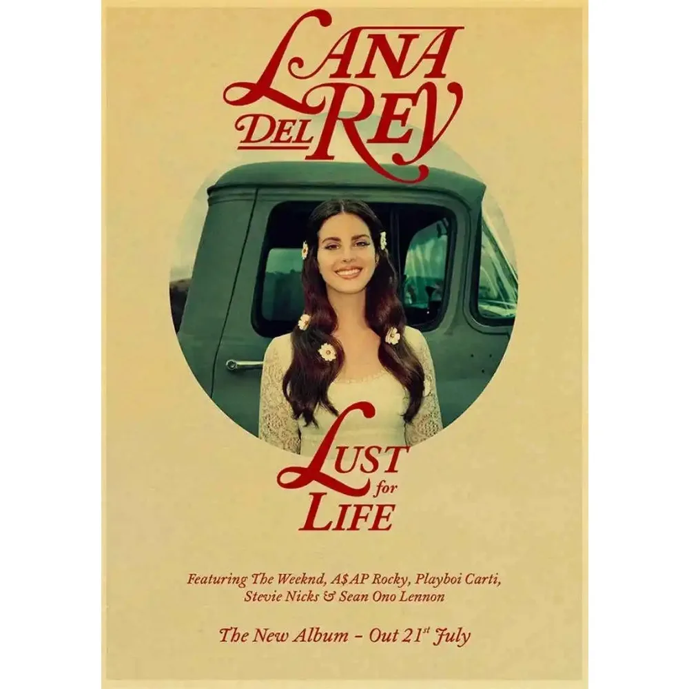 Plakat Lana Del Rey do pokoju Wzór 3