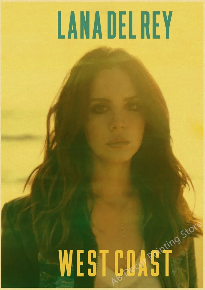 Plakat Lana Del Rey w stylu vintage Wzór 10