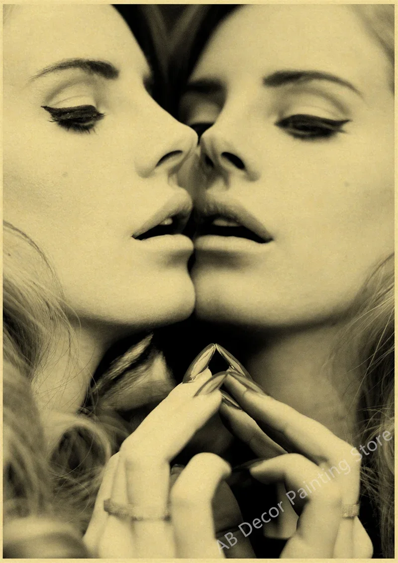 Plakat Lana Del Rey w stylu vintage Wzór 12