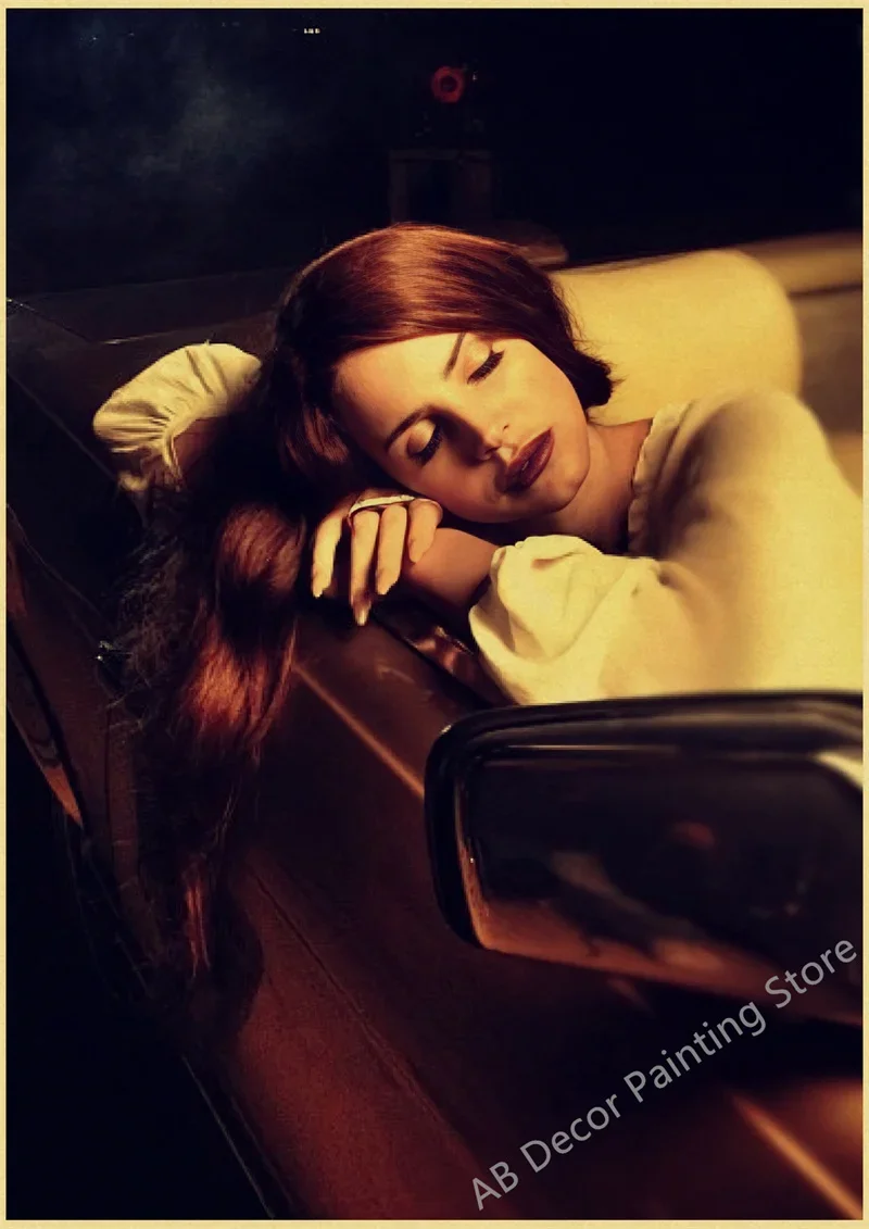 Plakat Lana Del Rey w stylu vintage Wzór 6