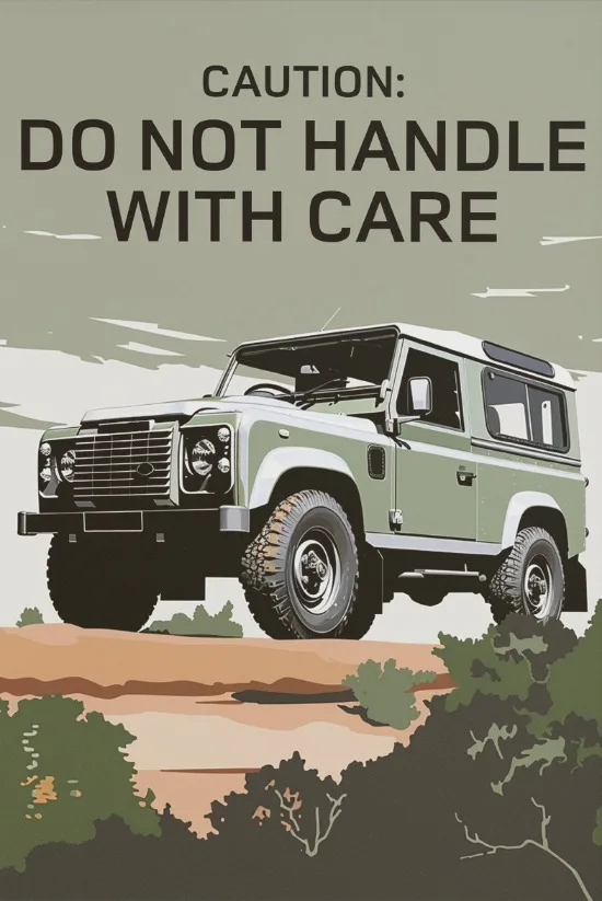Plakat Land Rover Defender 90 offroad Wzór 9