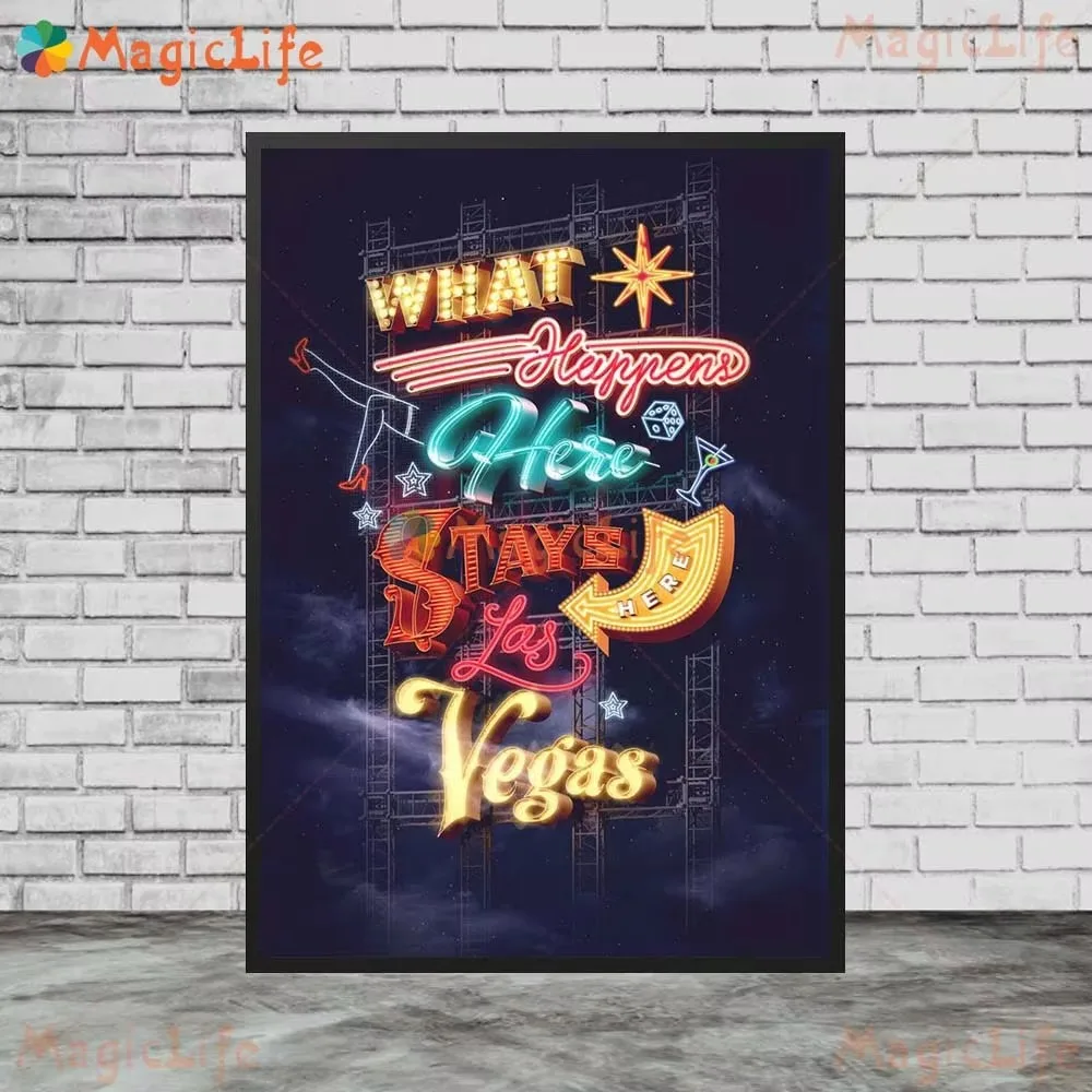 Plakat Las Vegas – kasyno w stylu retro Wzór 9