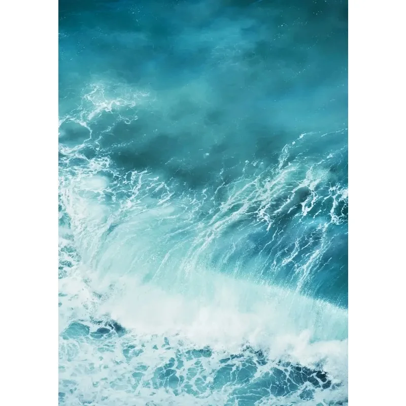 Plakat lato, plaża i palmy – widok na morze Wzór 10
