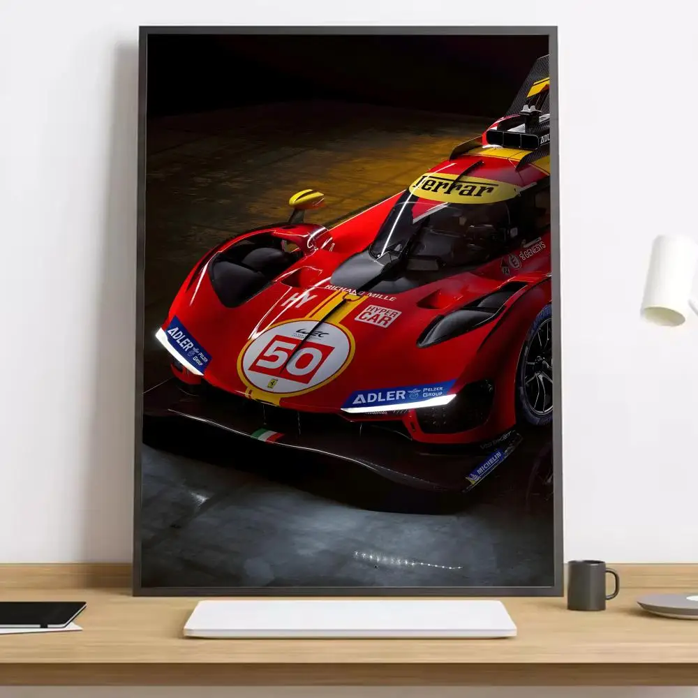 Plakat Le Mans 499P samochód wyścigowy Czarny12