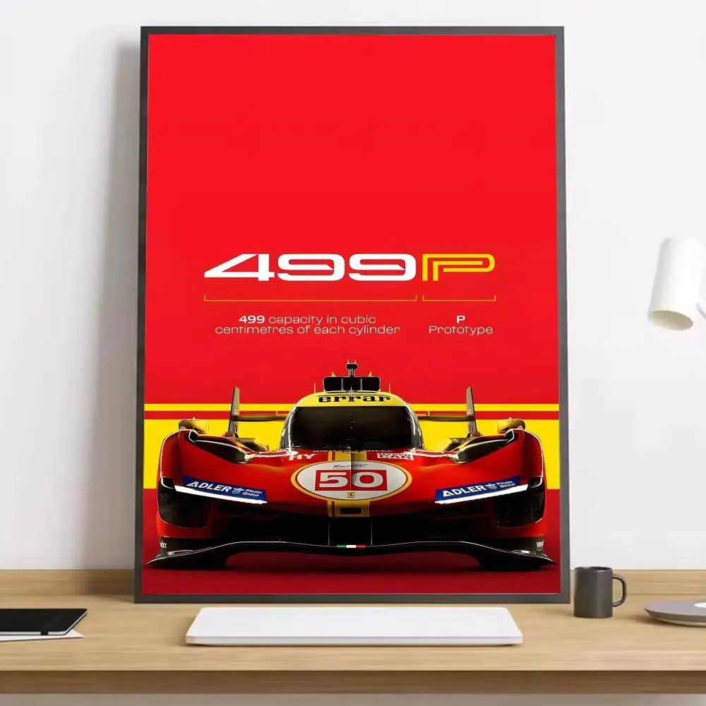 Plakat Le Mans 499P samochód wyścigowy Czarny6