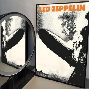 Led Zeppelin - plakat muzyczny Czarny1