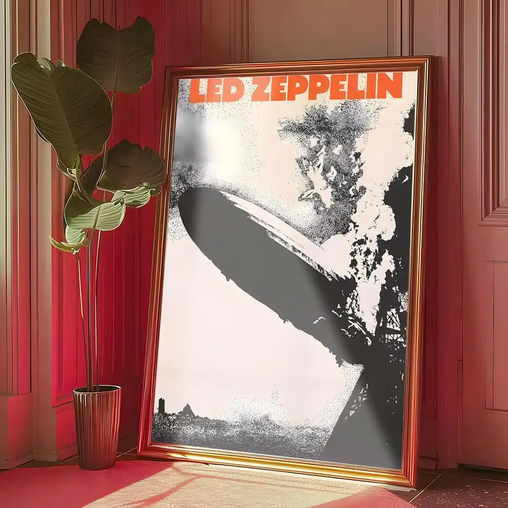Plakat Led Zeppelin – rockowa legenda Czarny1